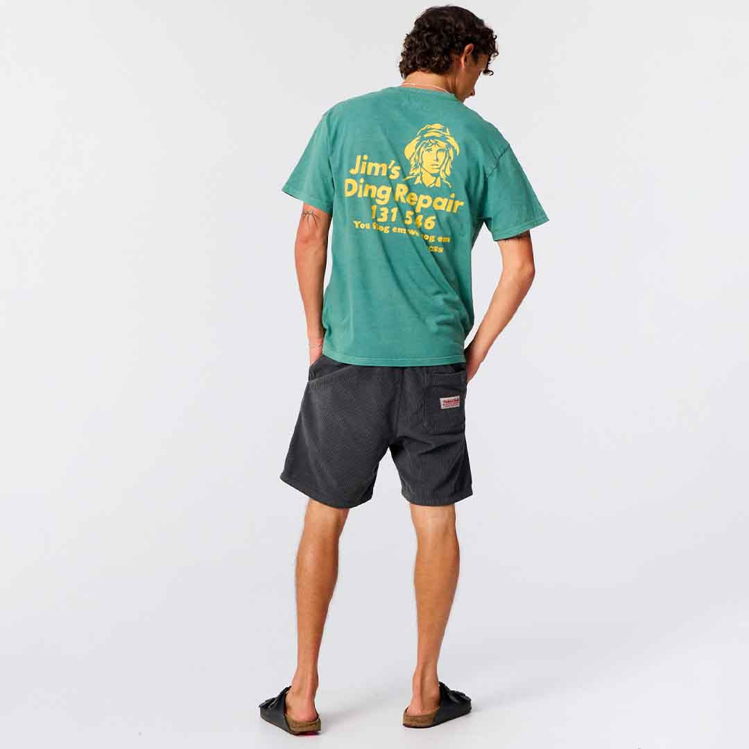 Jim’s Ding Repairs Tee | Dusty Green