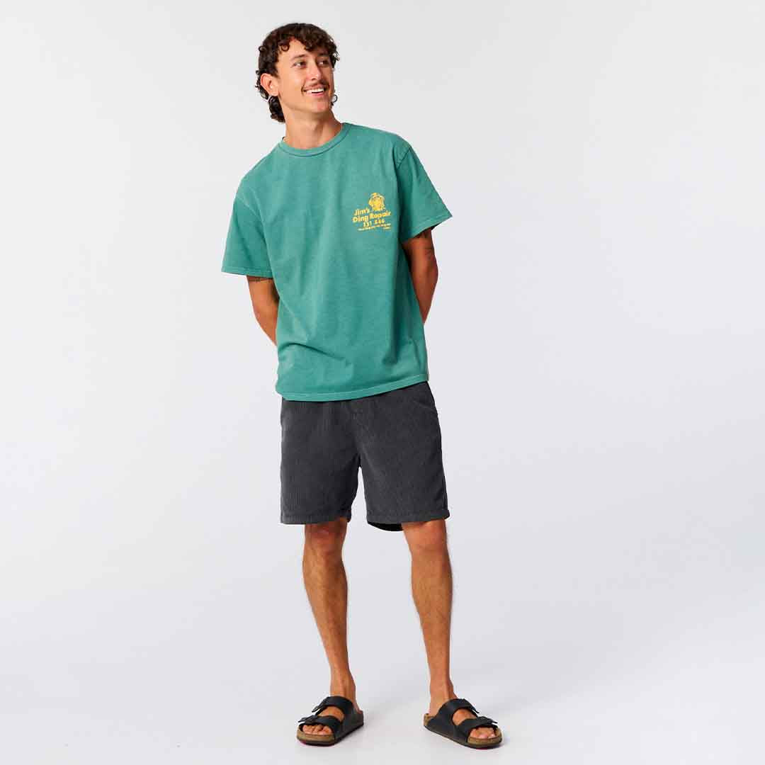 Jim’s Ding Repairs Tee | Dusty Green