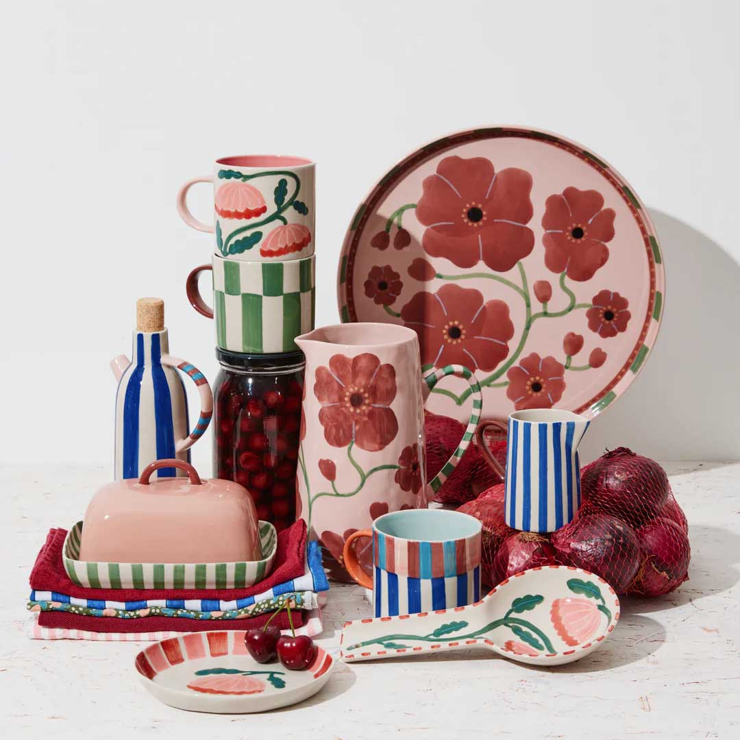 Bloomie Platter | Rosy Pink Florals