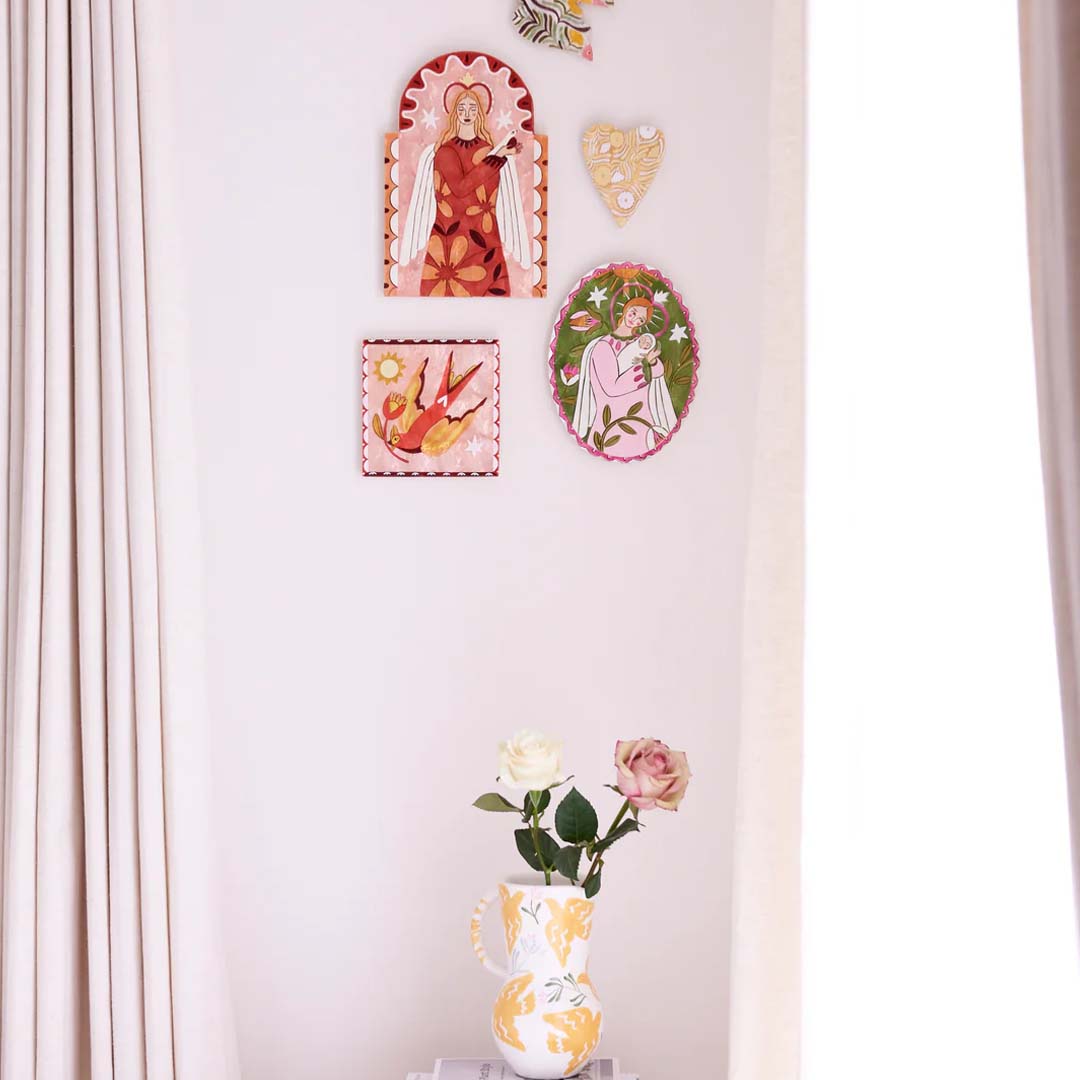 Gardienne Bird Wall Art | Pink