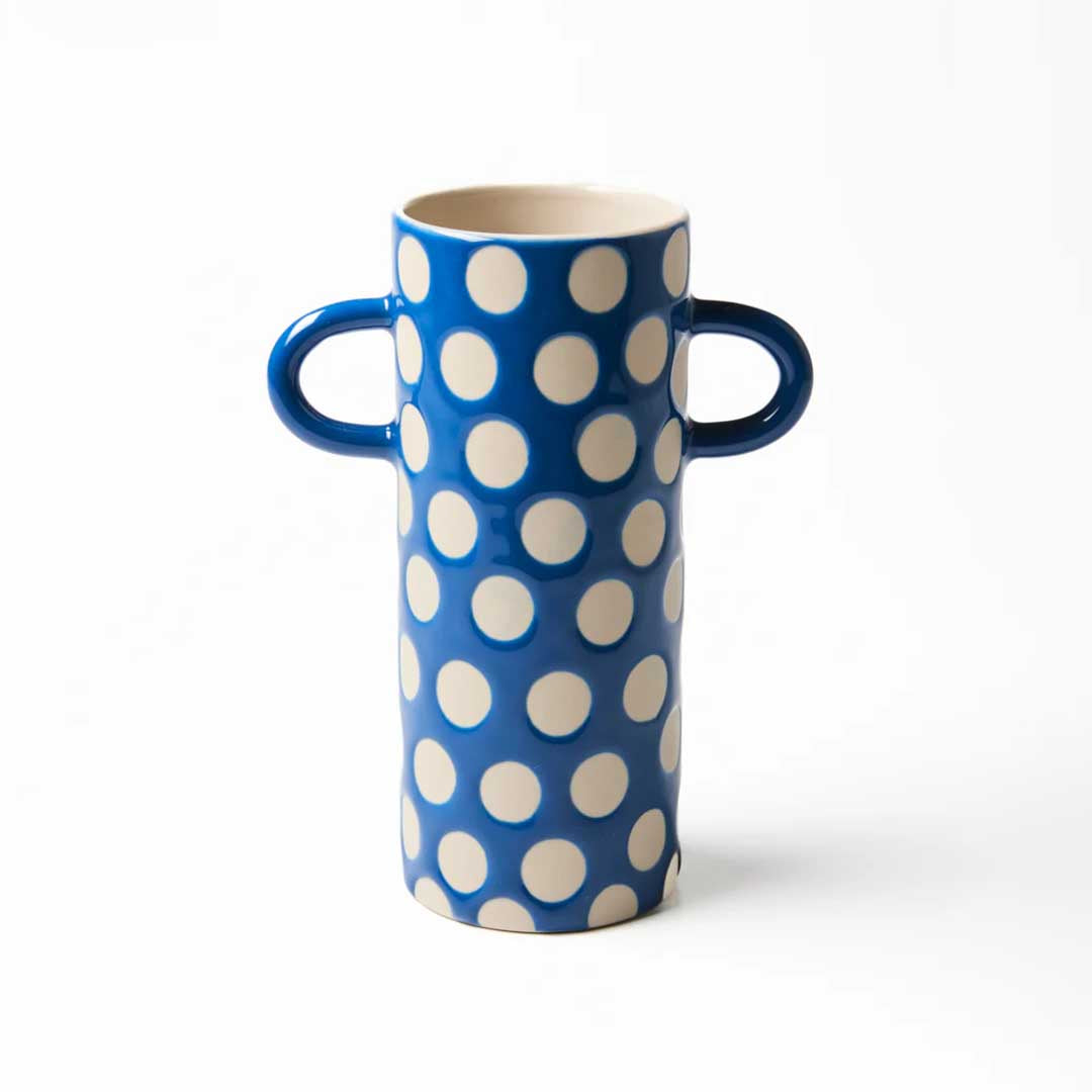 Griffe Blue Spot Bud Vase