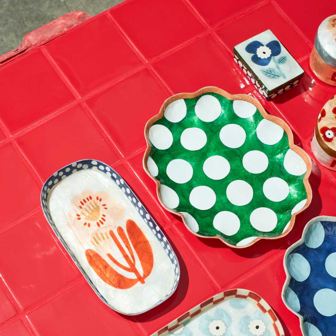 Paradis Flower Tray | Blue