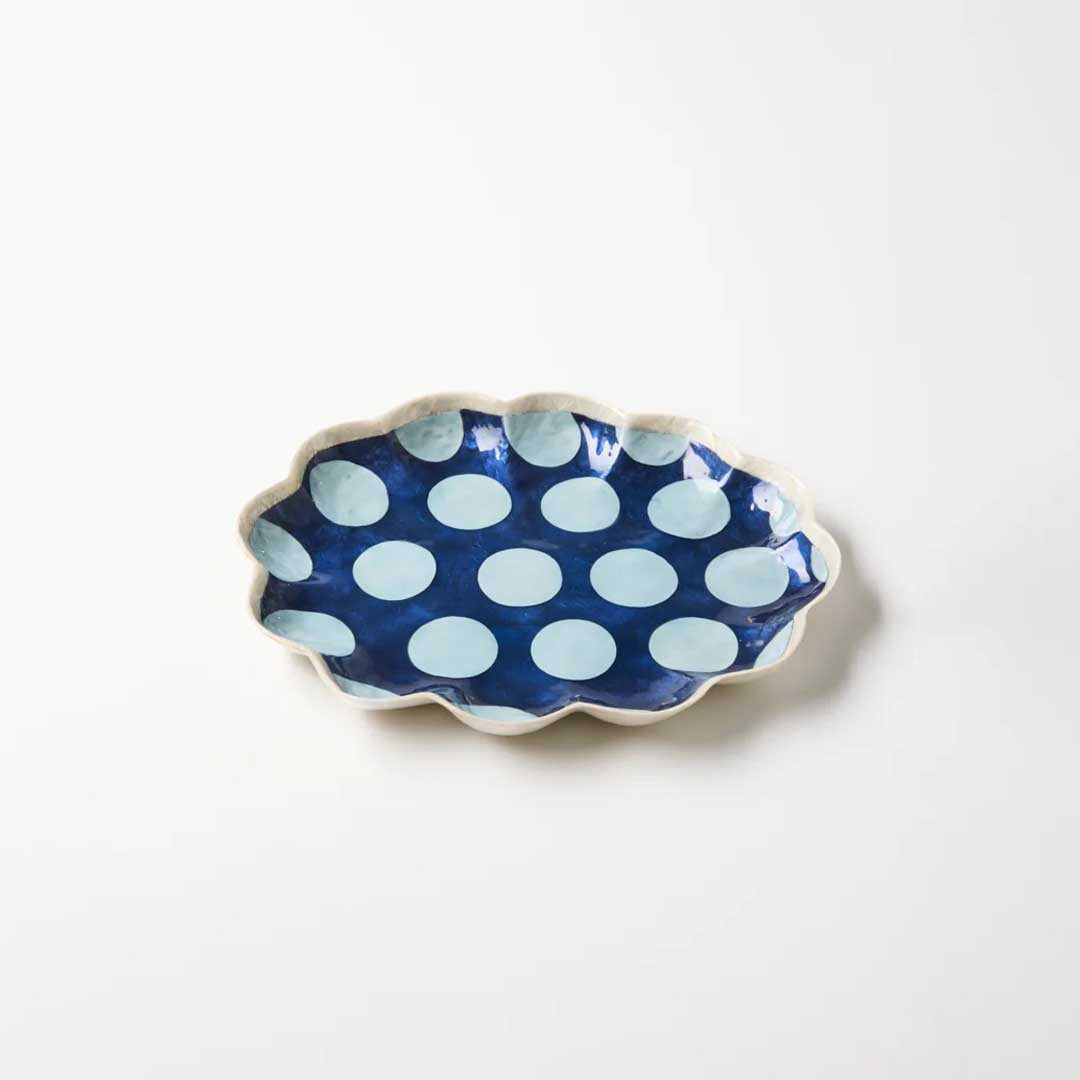 Paradis Scallop Tray | Navy