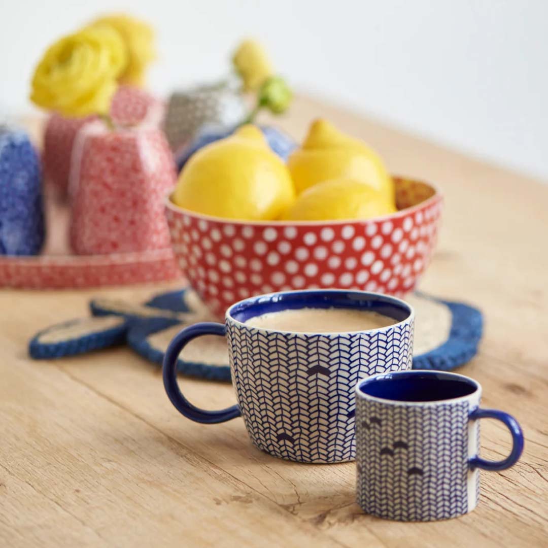 BLUE WEAVE MUG