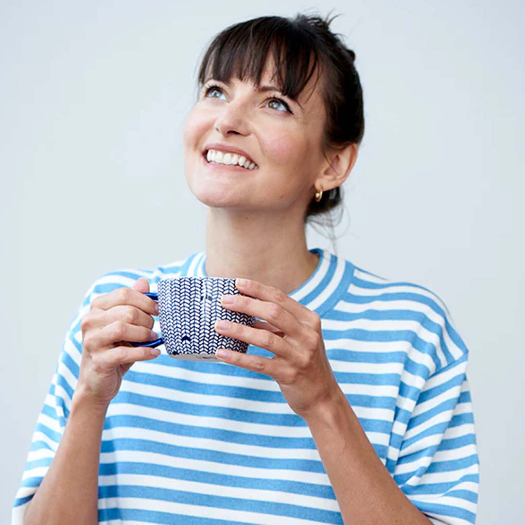 BLUE WEAVE MUG