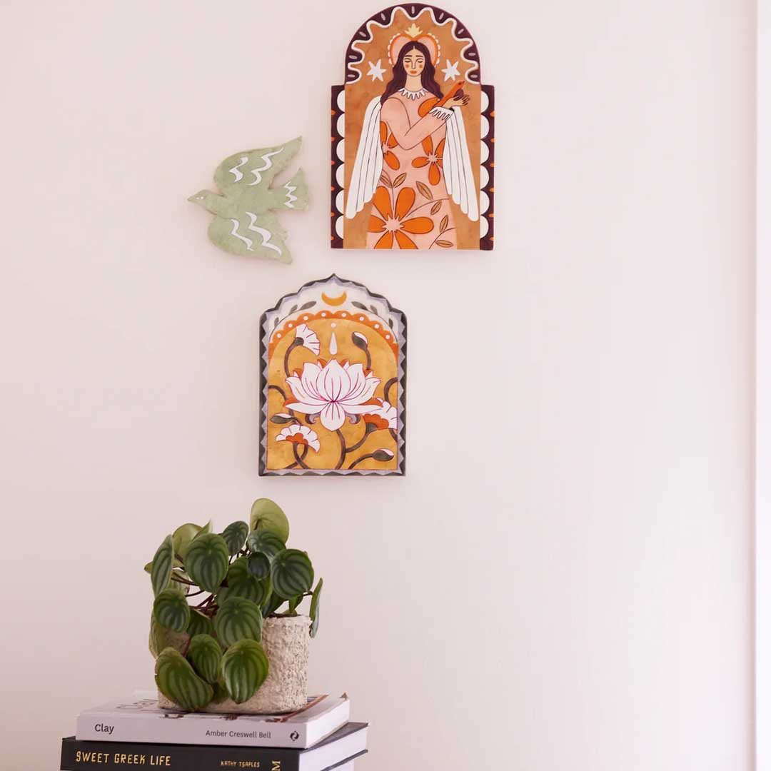 Gardienne Angel Wall Art | Mustard