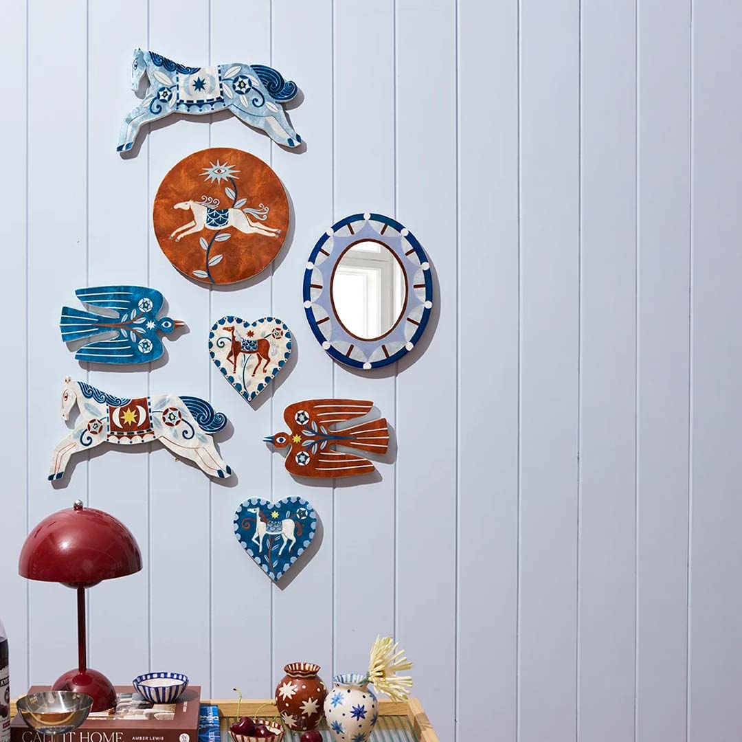 Paloma Heart Blue Horse