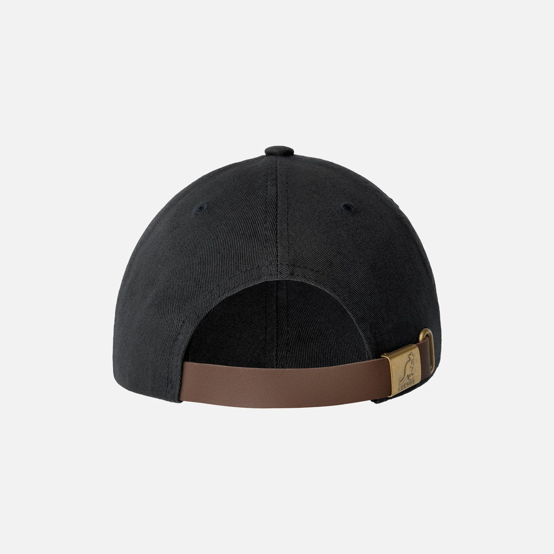 Kangol Washed Baseball cap in Black — back view