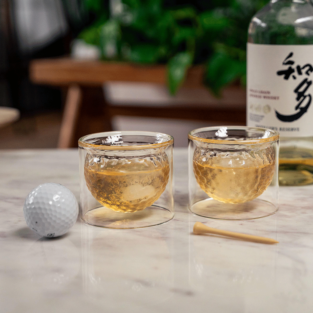 GOLF BALL GLASSES | SET of 2
