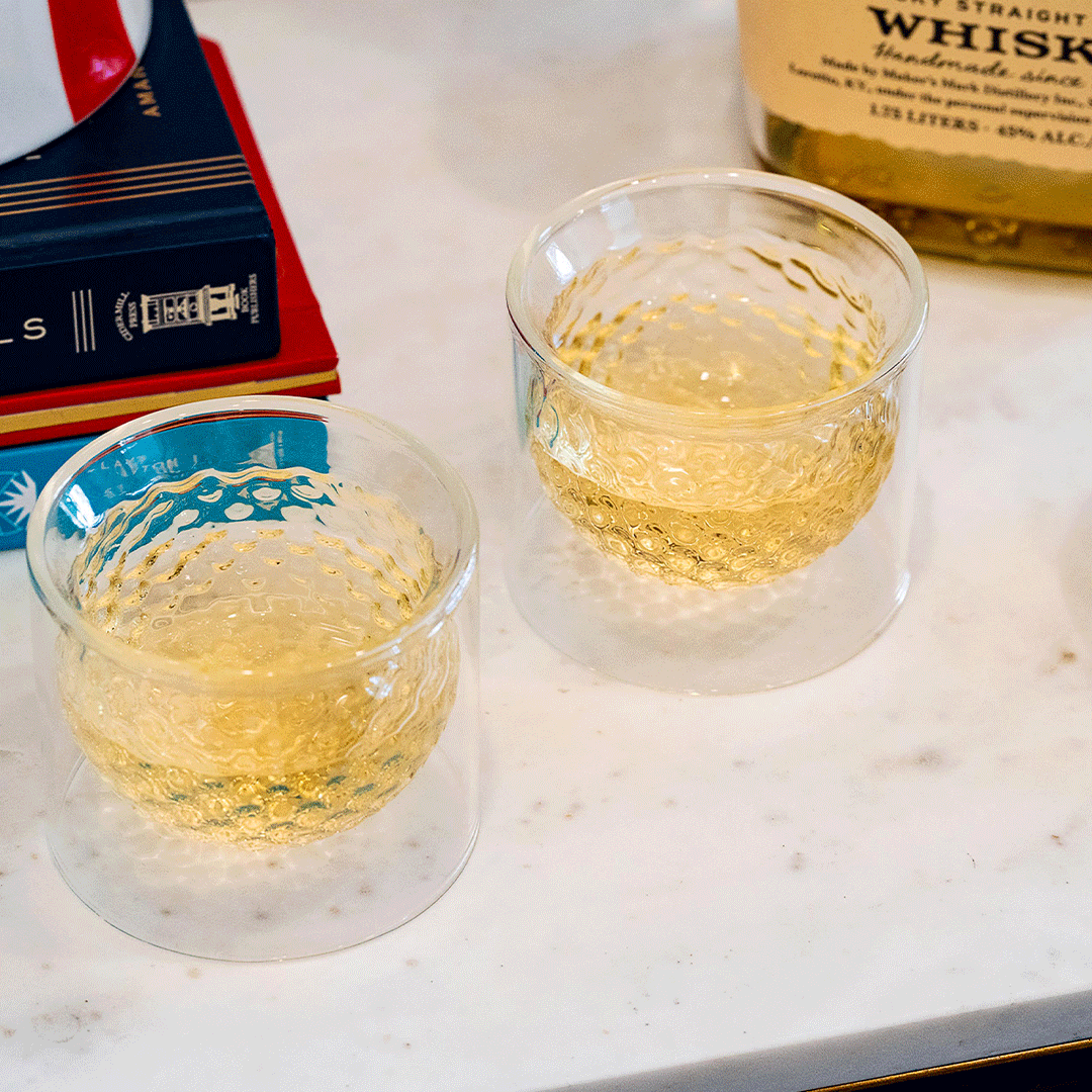 GOLF BALL GLASSES | SET of 2