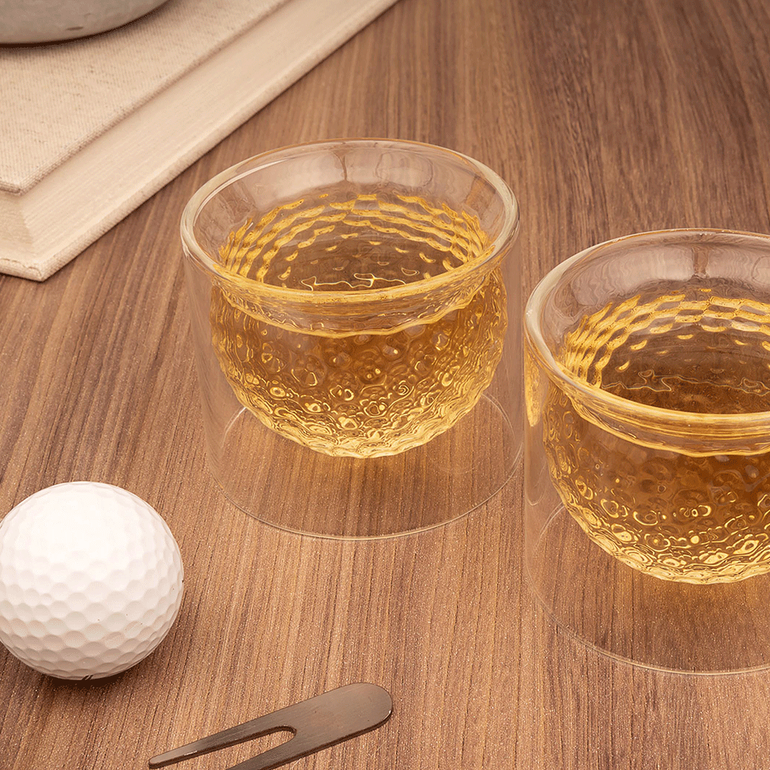 GOLF BALL GLASSES | SET of 2