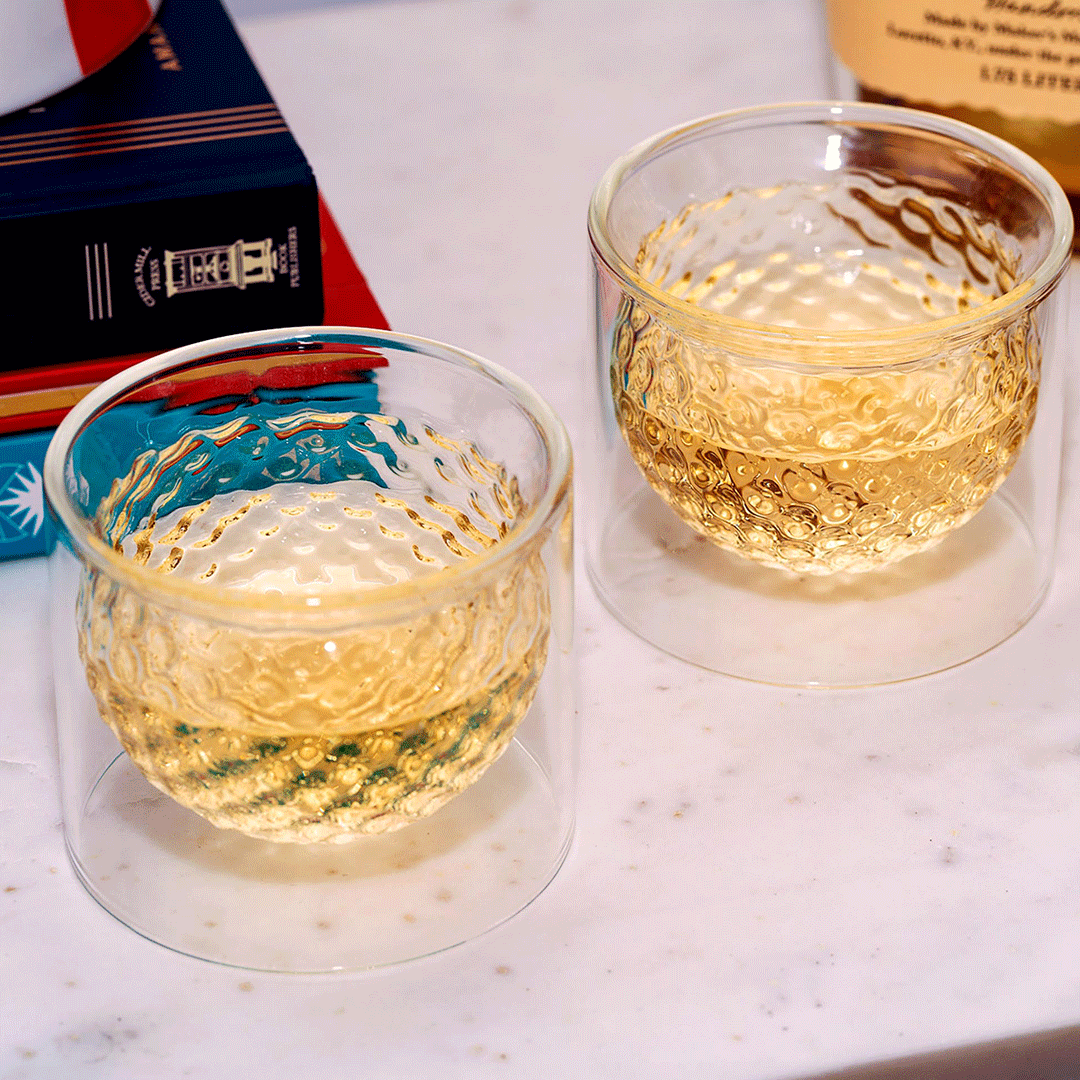 GOLF BALL GLASSES | SET of 2