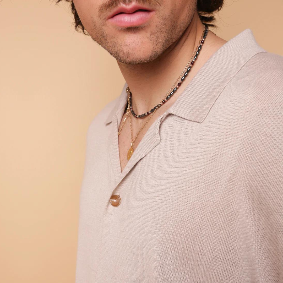 CAMPER KNIT SS SHIRT | BEIGE