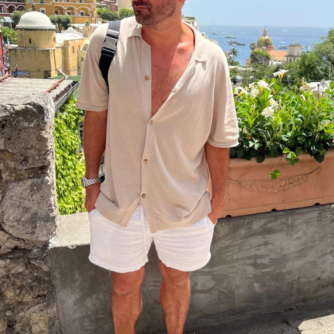 CAMPER KNIT SS SHIRT | BEIGE