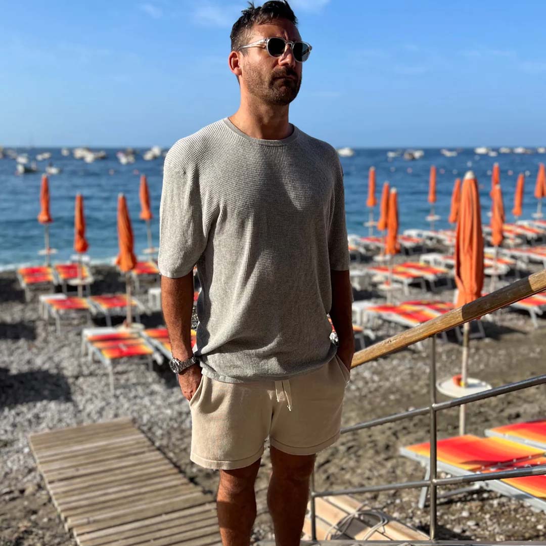 SOFT KNIT TEE | MELANGE