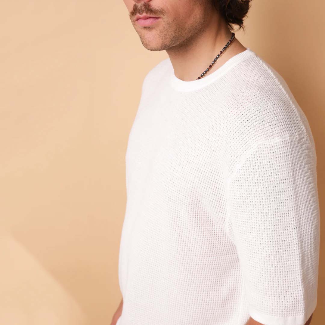 SOFT KNIT TEE | WHITE
