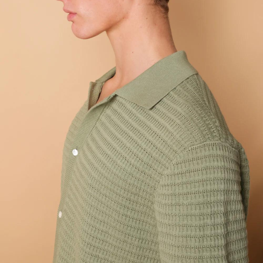 VERONA KNIT SS SHIRT | OLIVE