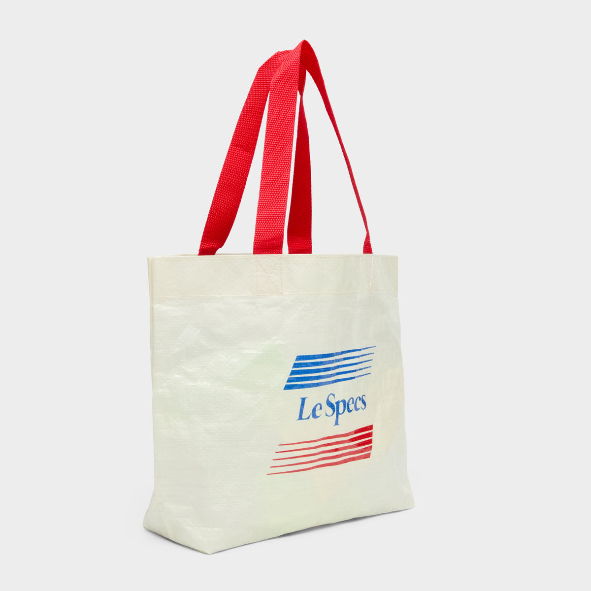 Le Specs Mini Tote | White & Red