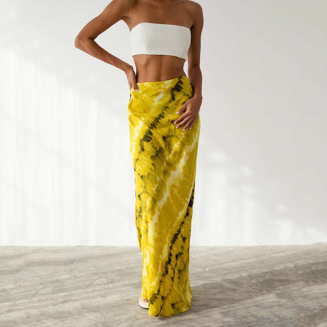 AVA MAXI SKIRT - GOLDEN
