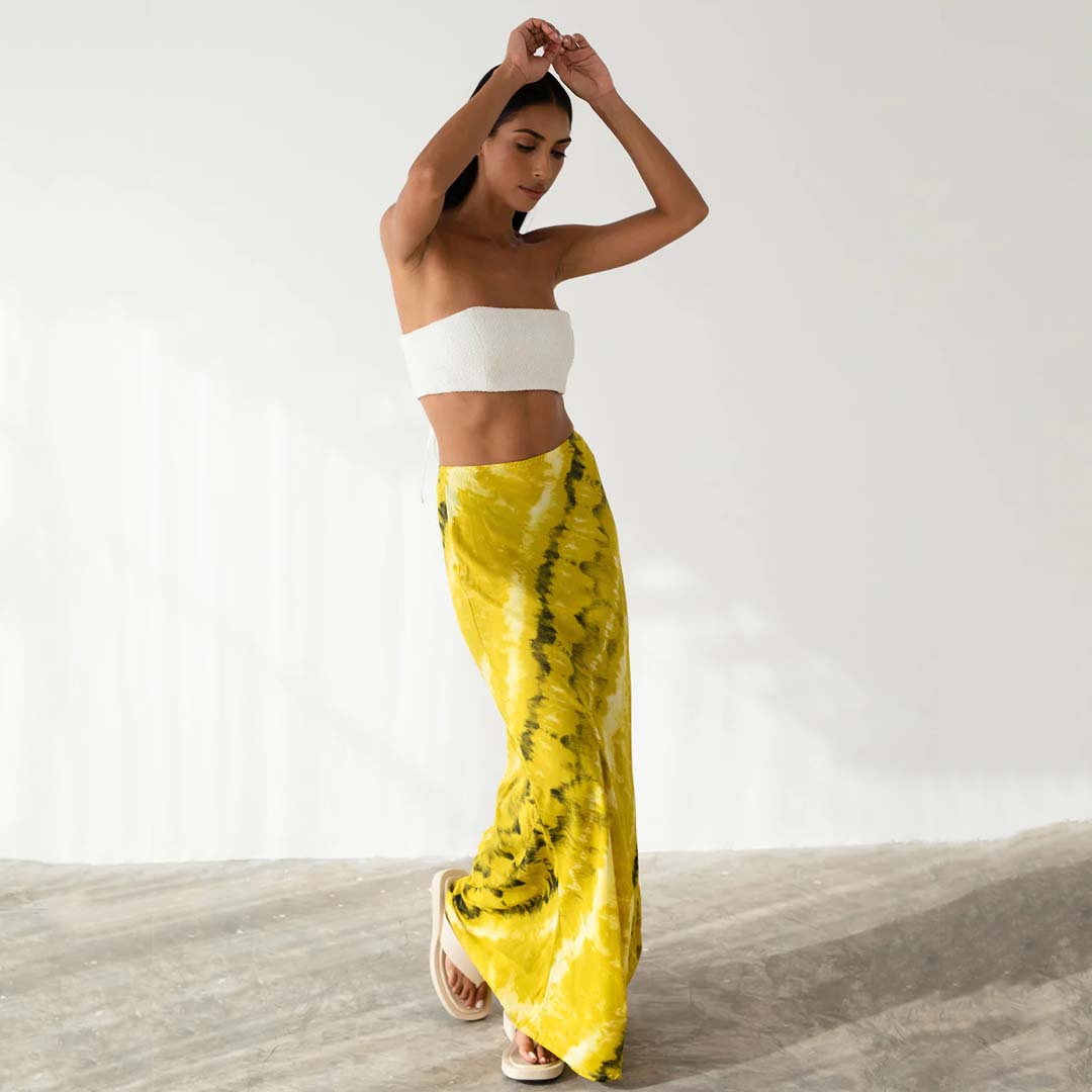 AVA MAXI SKIRT - GOLDEN