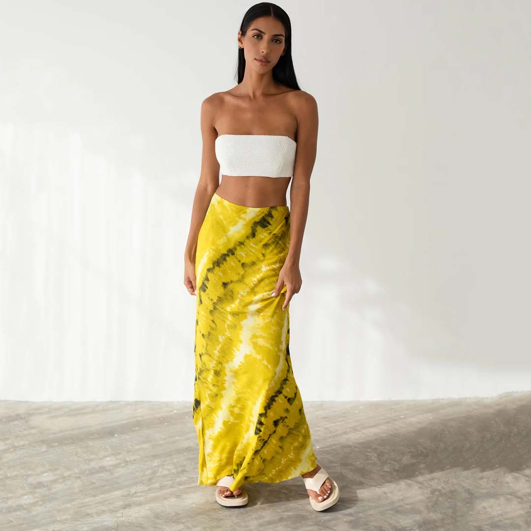 AVA MAXI SKIRT - GOLDEN
