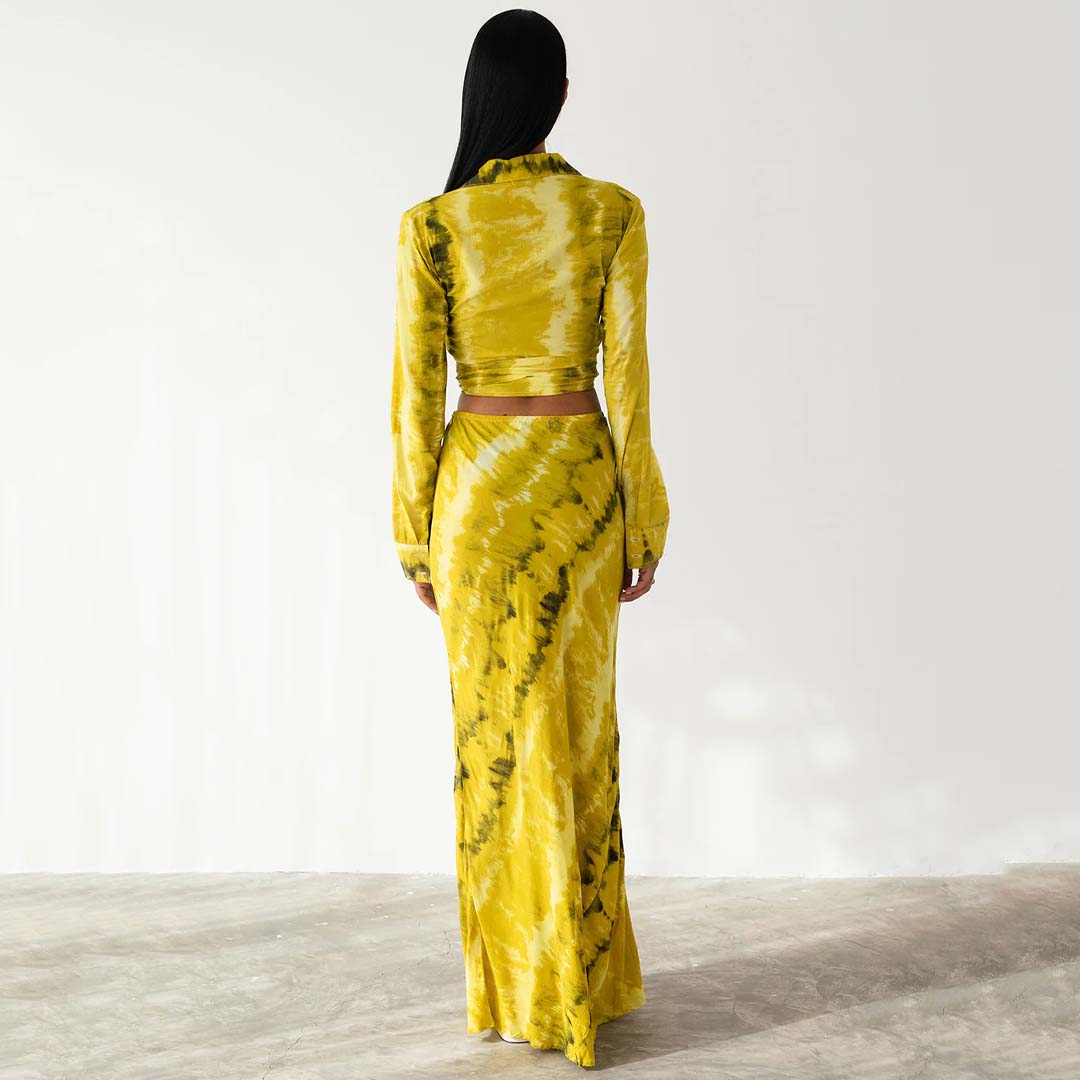 AVA MAXI SKIRT - GOLDEN