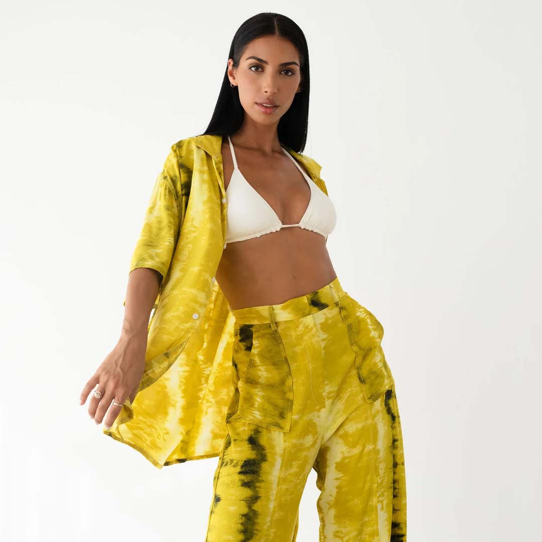 AVA RELAXED SHIRT - GOLDEN