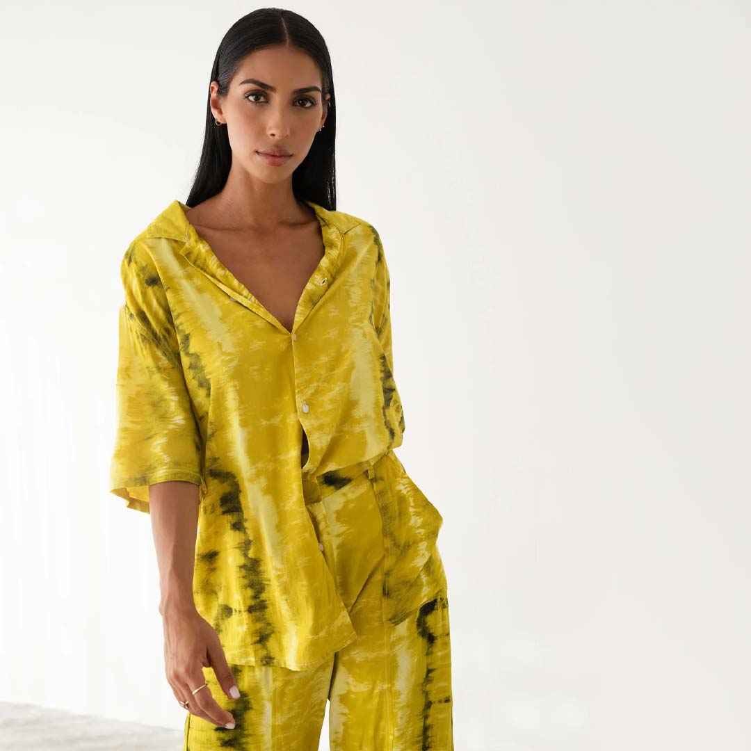 AVA RELAXED SHIRT - GOLDEN