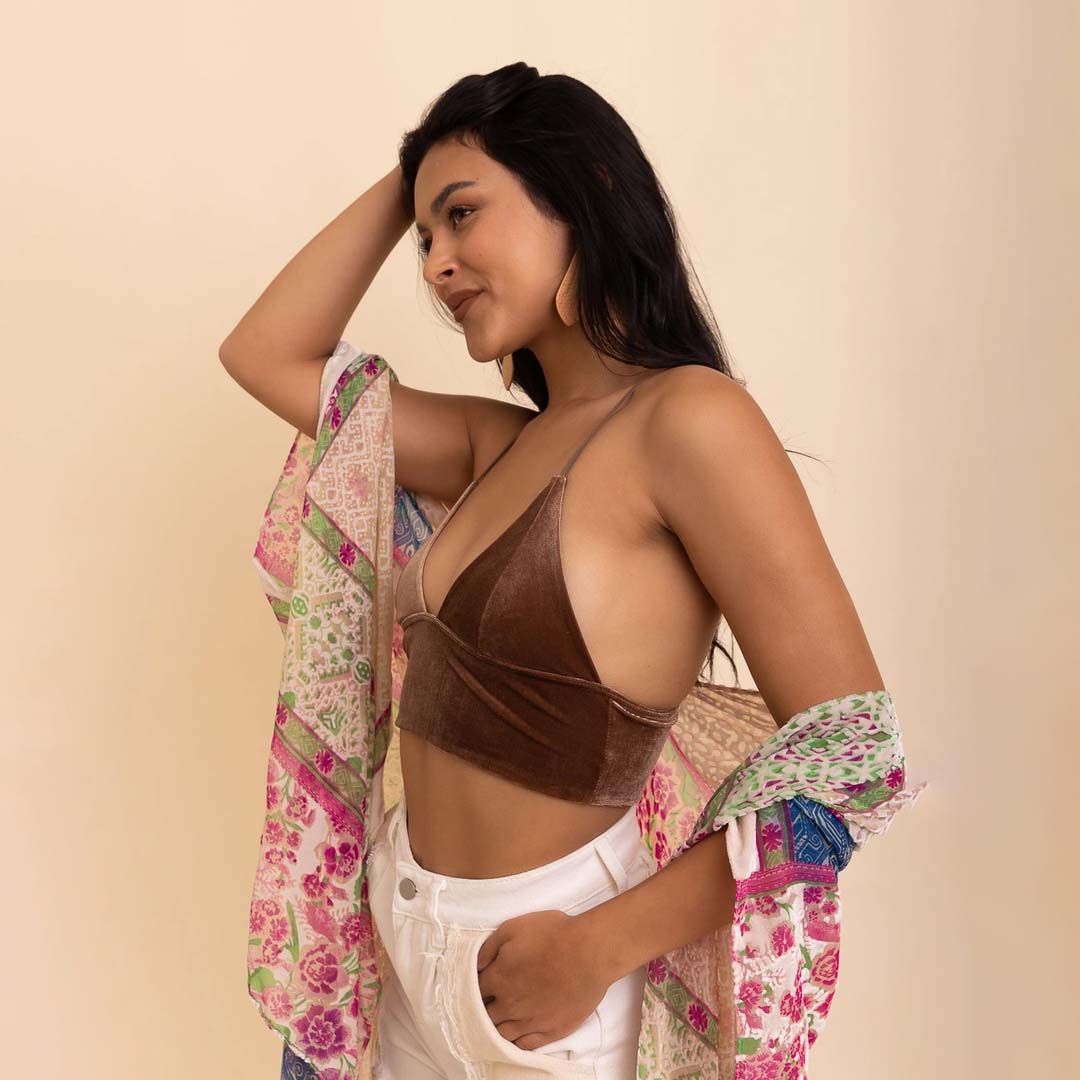 Longline Bralette | Mocha
