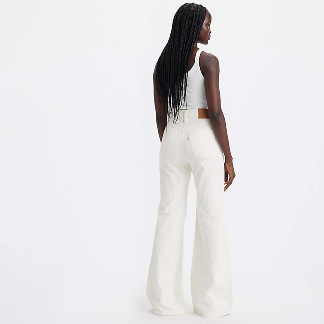 RIBCAGE BELL JEANS | EGRET