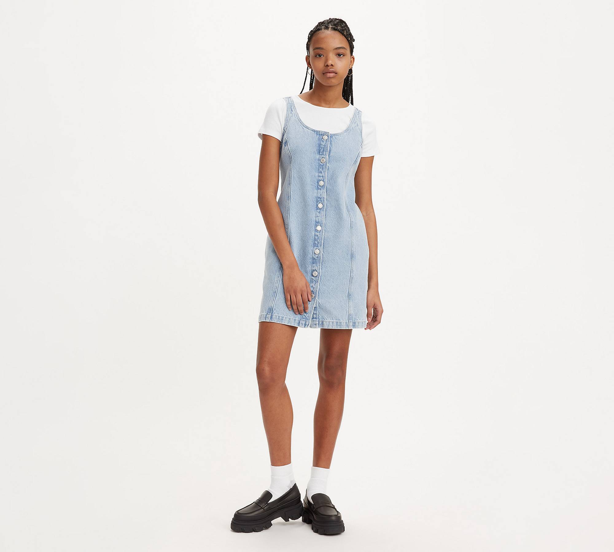 TULI DENIM MINI DRESS | LIGHT WASH TULI DENIM MINI DRESS | LIGHT WASH