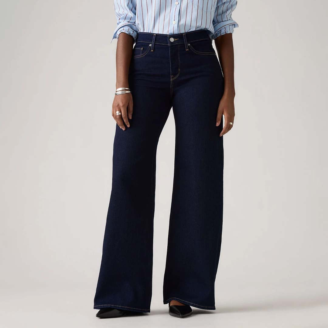 318 Shaping Wide-Leg Jeans | Darkest Sky