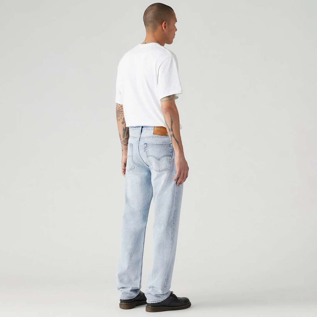 555 Relaxed Straight Jeans | Baby Blue Essentials