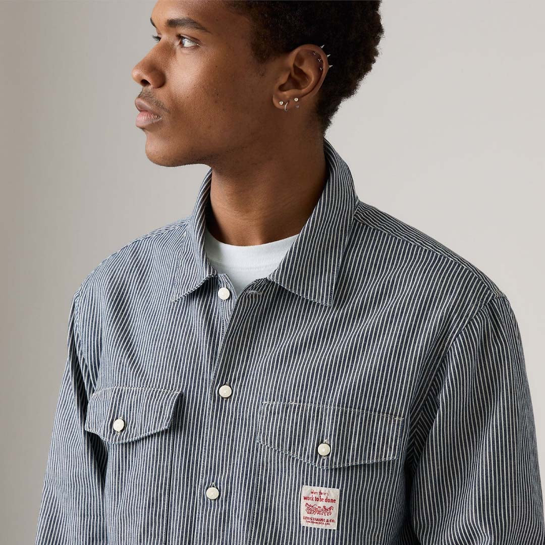 Worker Shirt | Washington Stripe