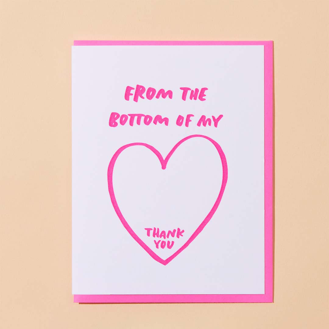 Thank You Card | Bottom of my Heart