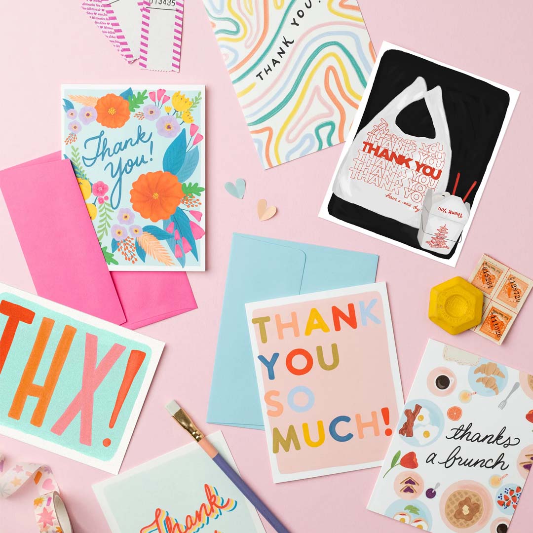 Thank You Card | Block Letter Thank You