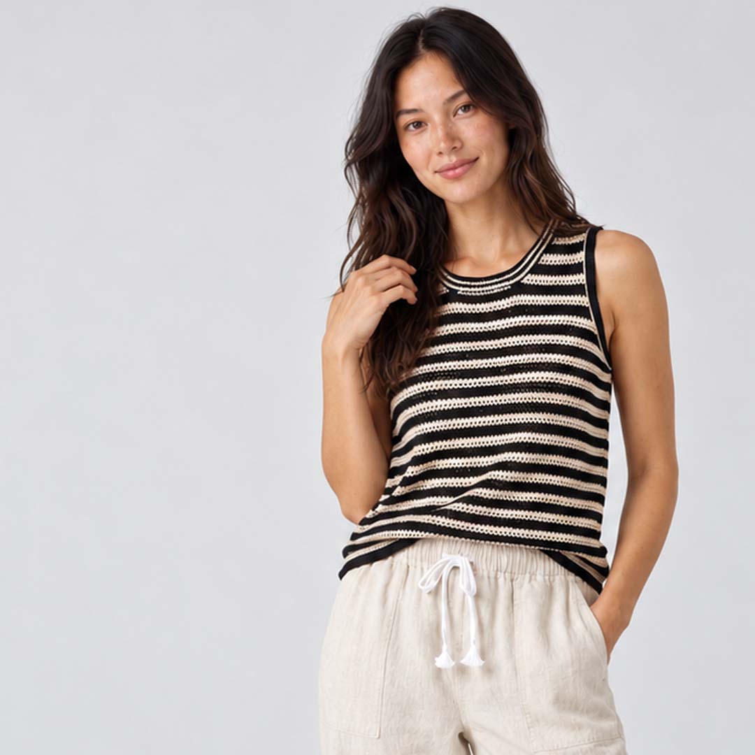 Nina Tank | Natural Black