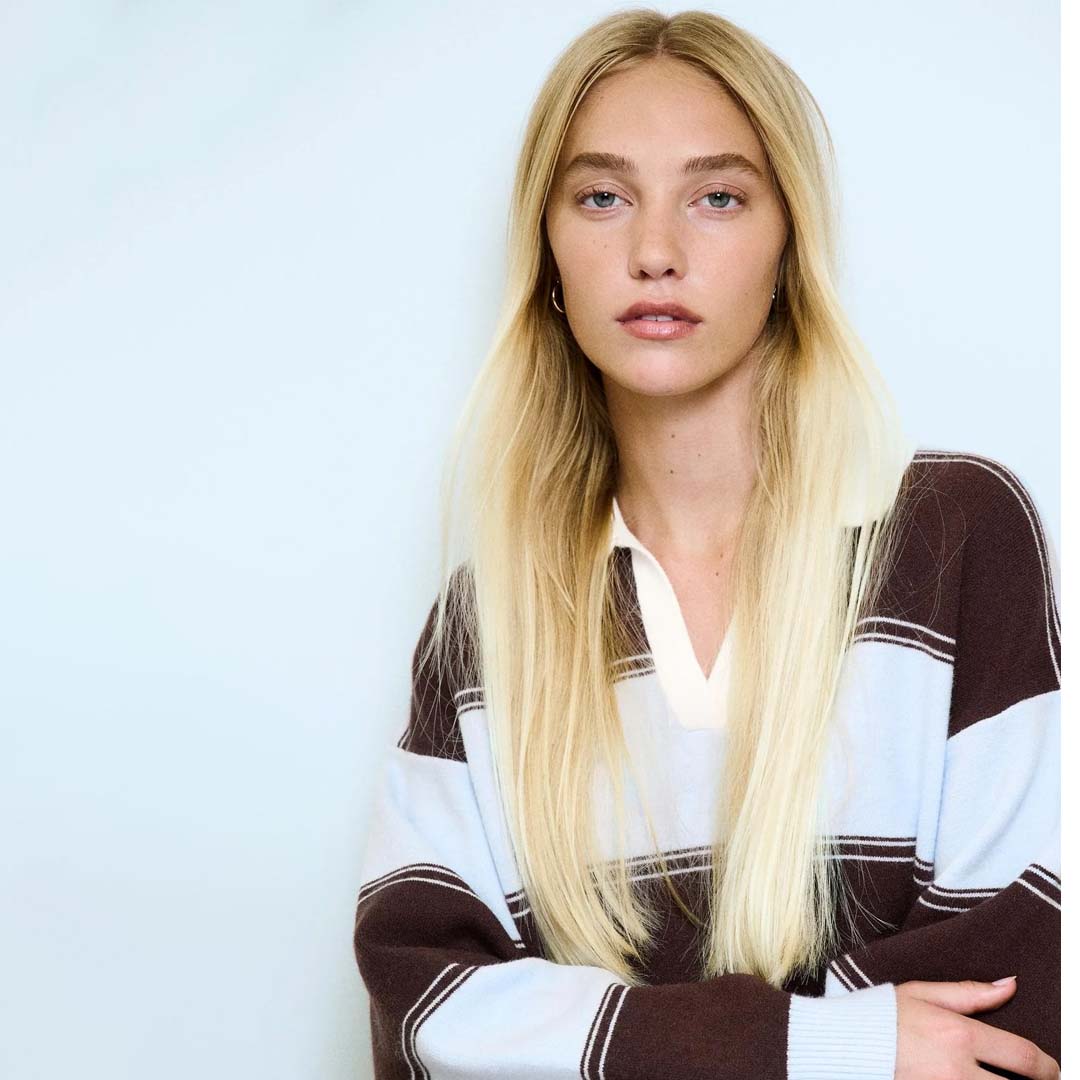 The Varsity Knit | Chocolate Sky