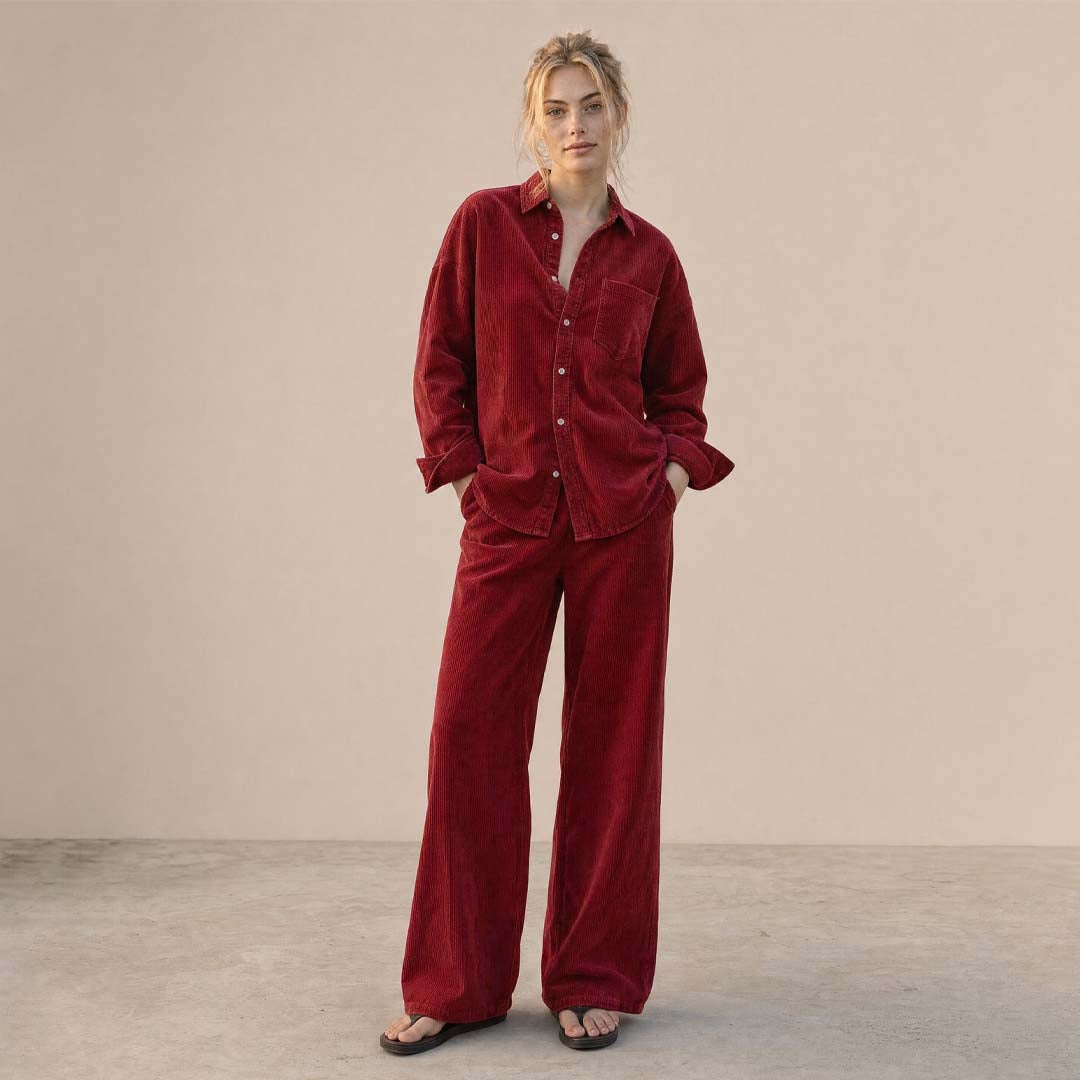 Khaite Cord Pants | Dusty Rose