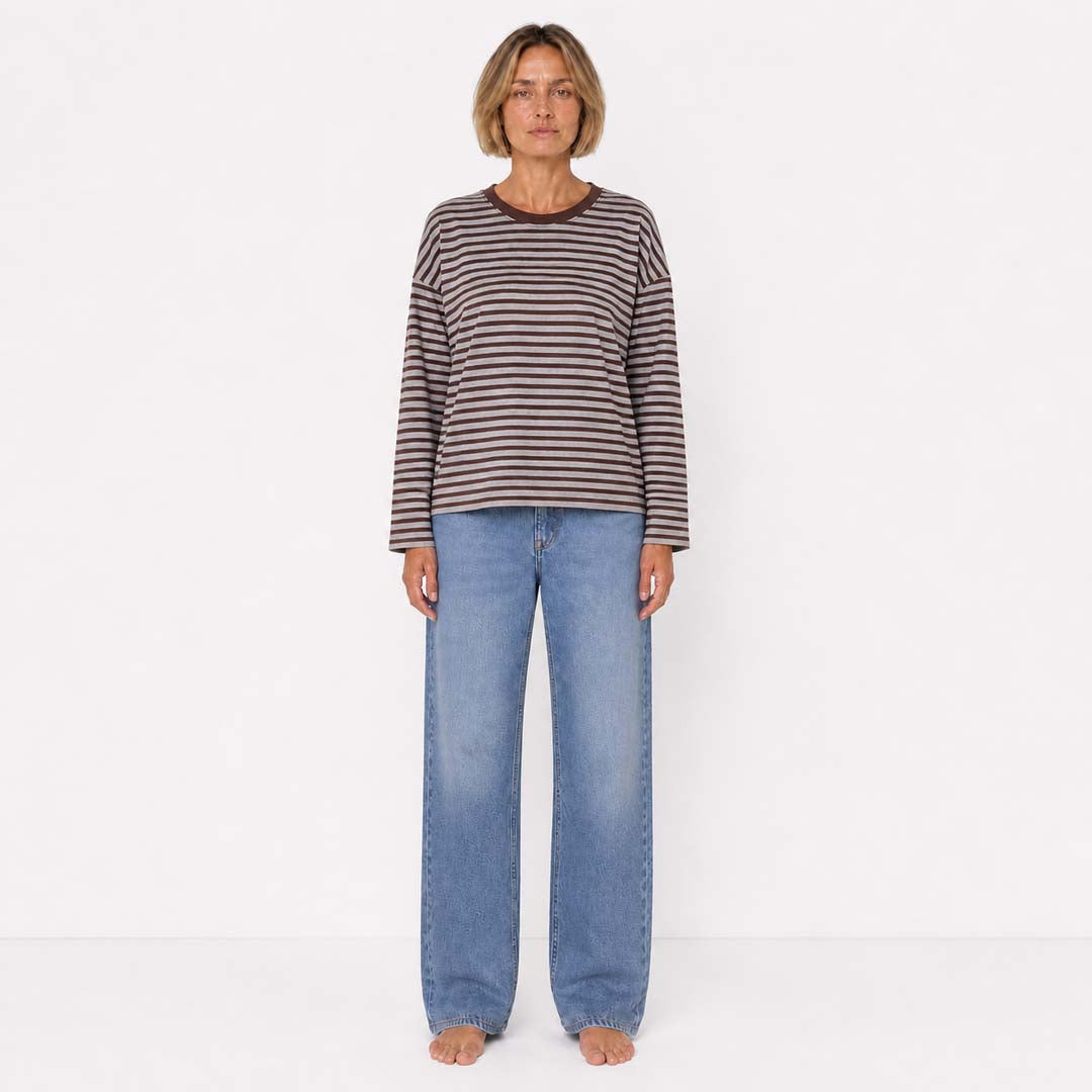 Drift Stripe Top | Rust Stripe