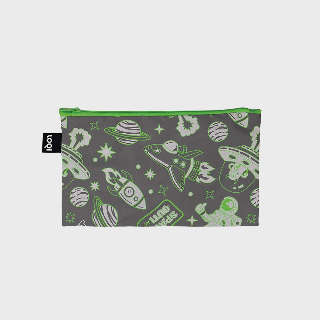 REFLECTIVE MINI ZIP POCKET | SPACE OUT