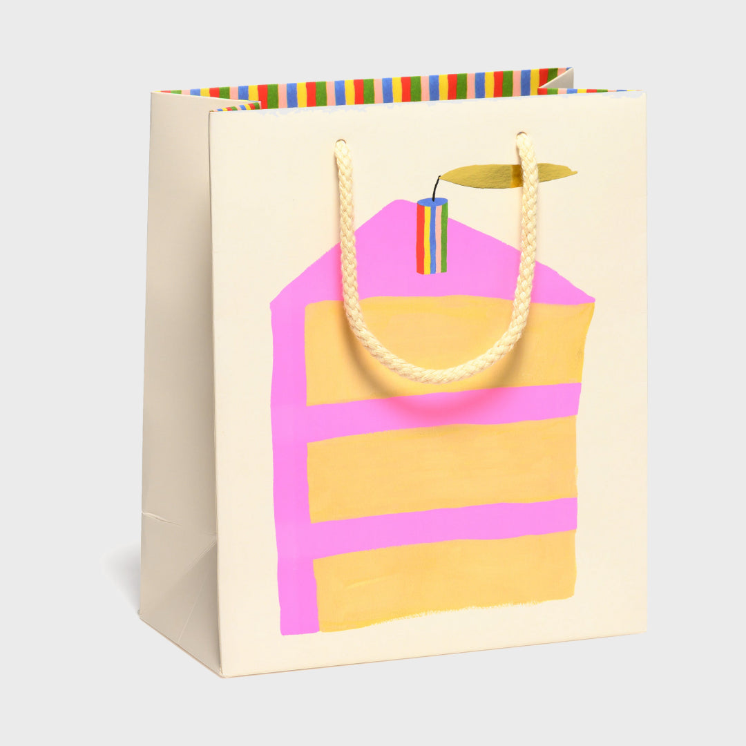 Piece of Cake gift bag | Medium — Red Cap Cards