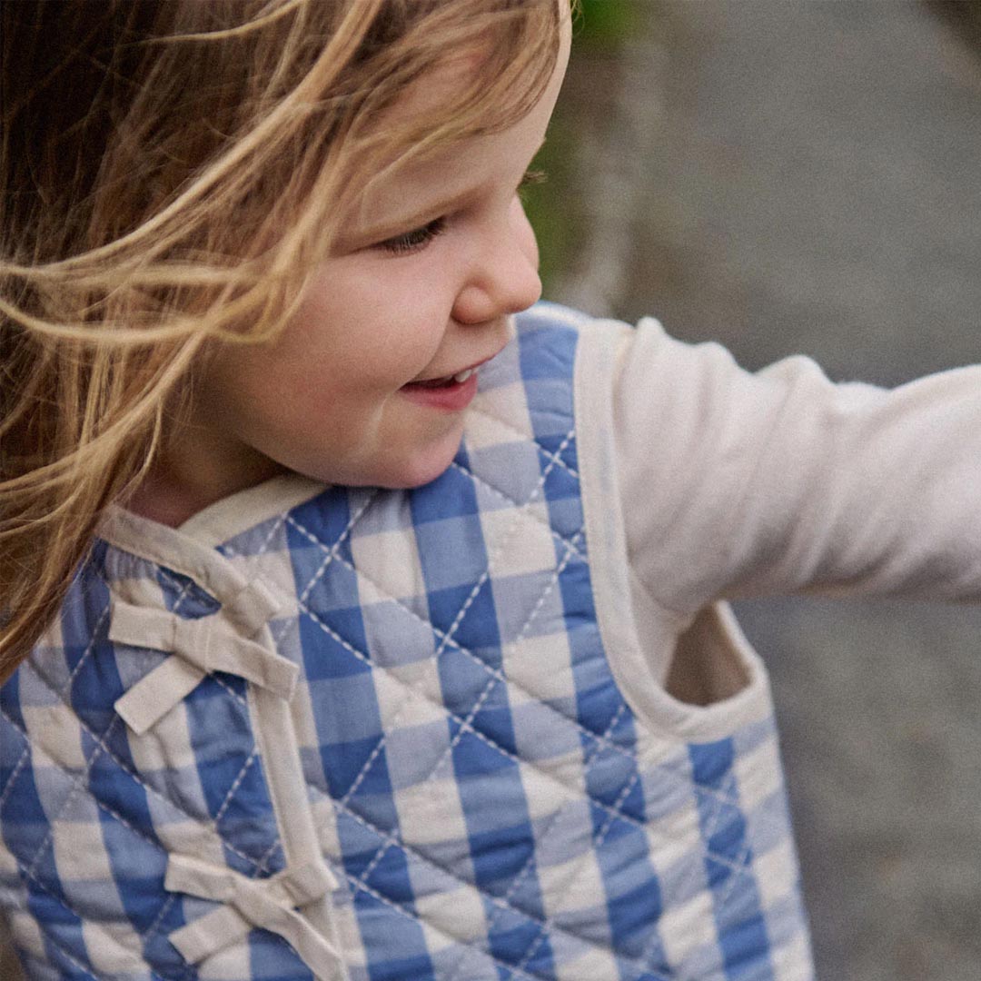 Marino Quilted Vest | Bluebelle Check
