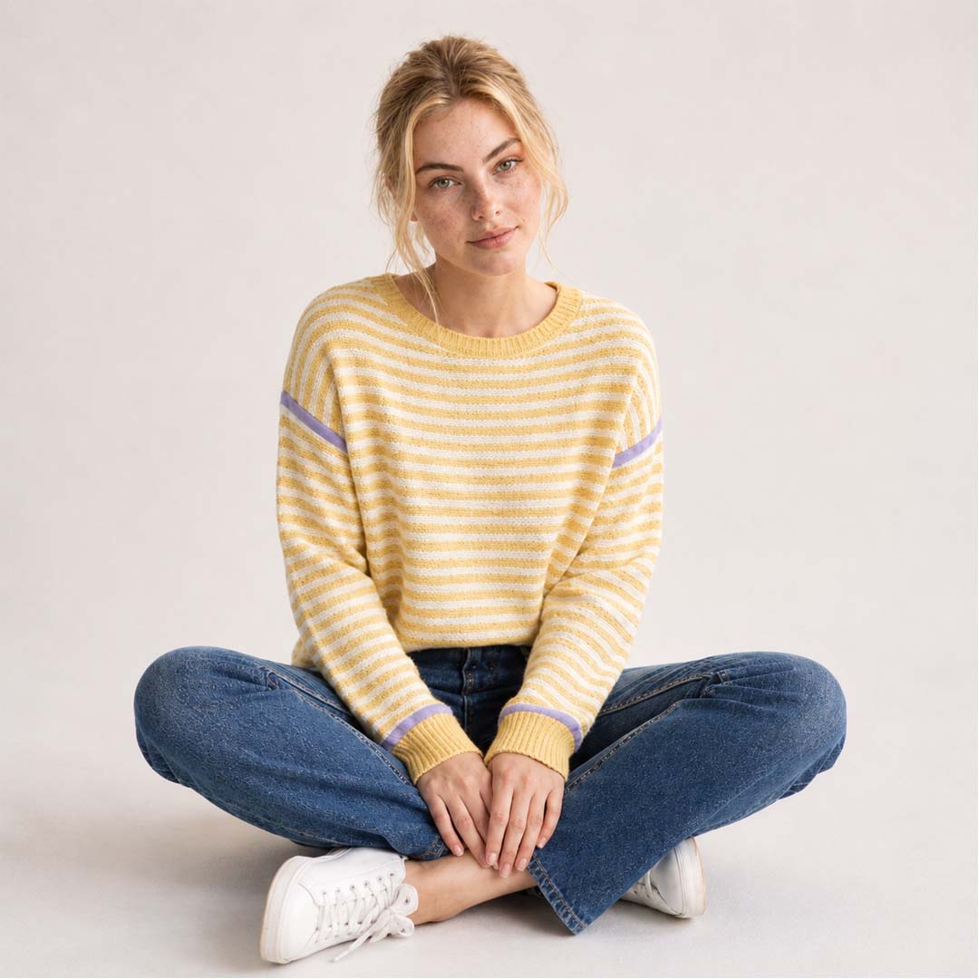 Oversized Sweater | Yellow