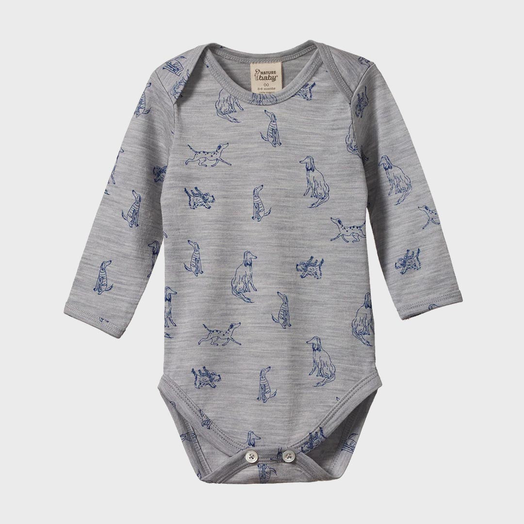 Merino Bodysuit | Best Friend Print