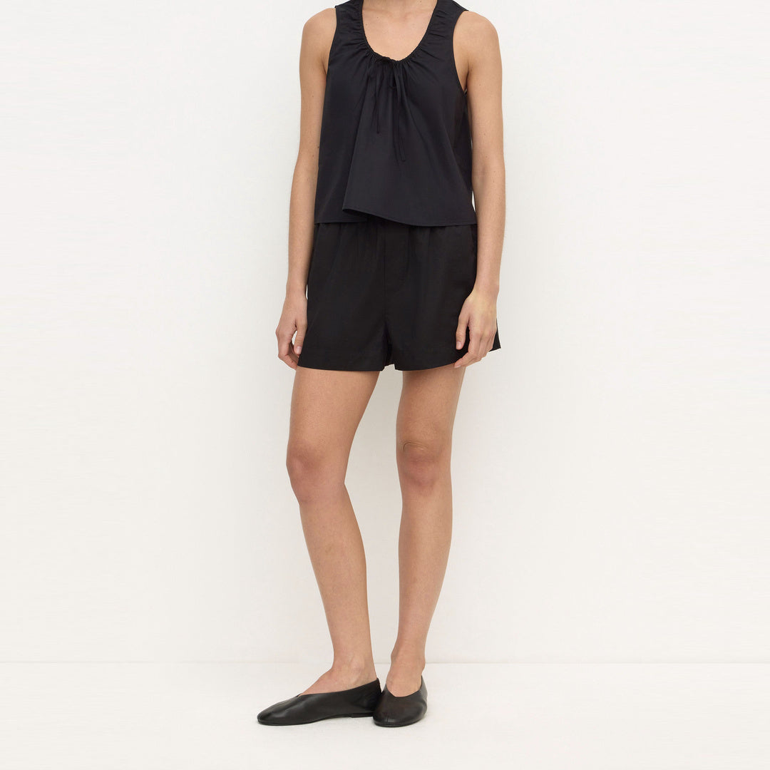 Assembly Label Micha Poplin Short in Black