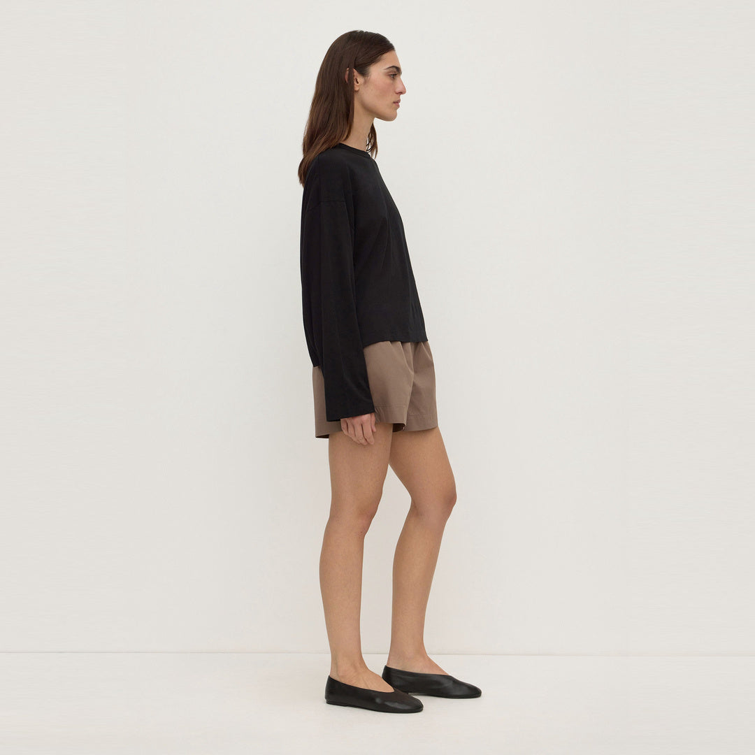 Assembly Label Micha Poplin Short in Dark Sand