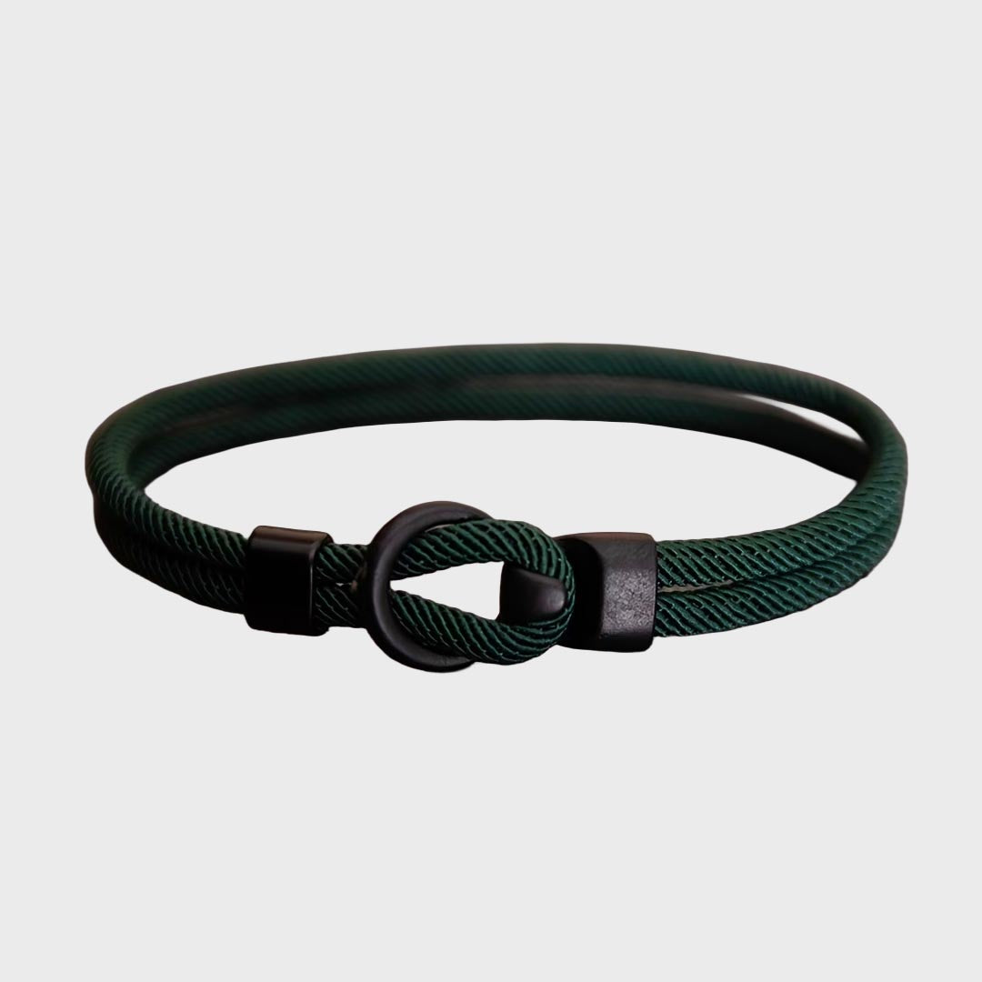 Milan Rope Bracelet | Deep Moss