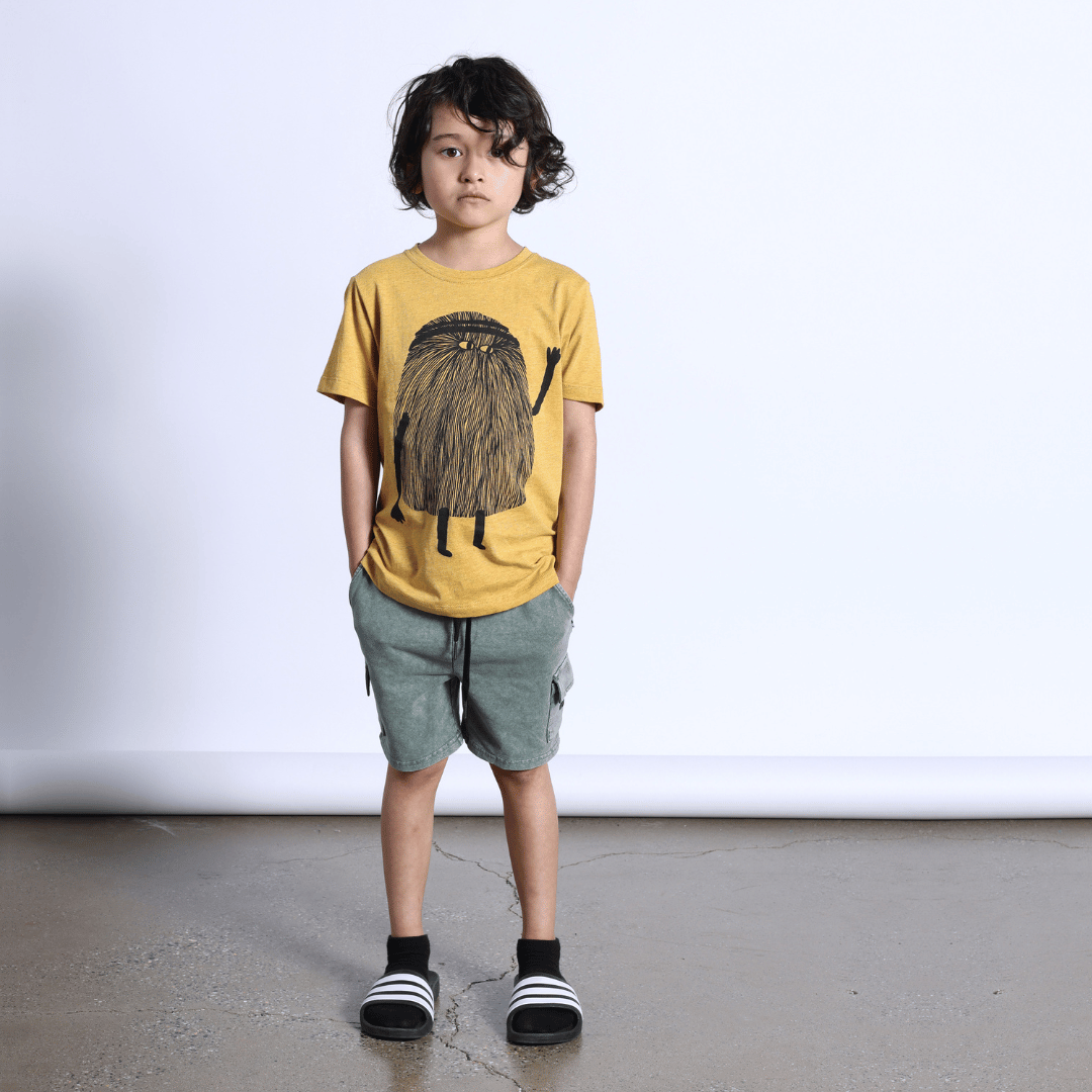 BLASTED DELUXE CARGO SHORT | OLIVE WASH
