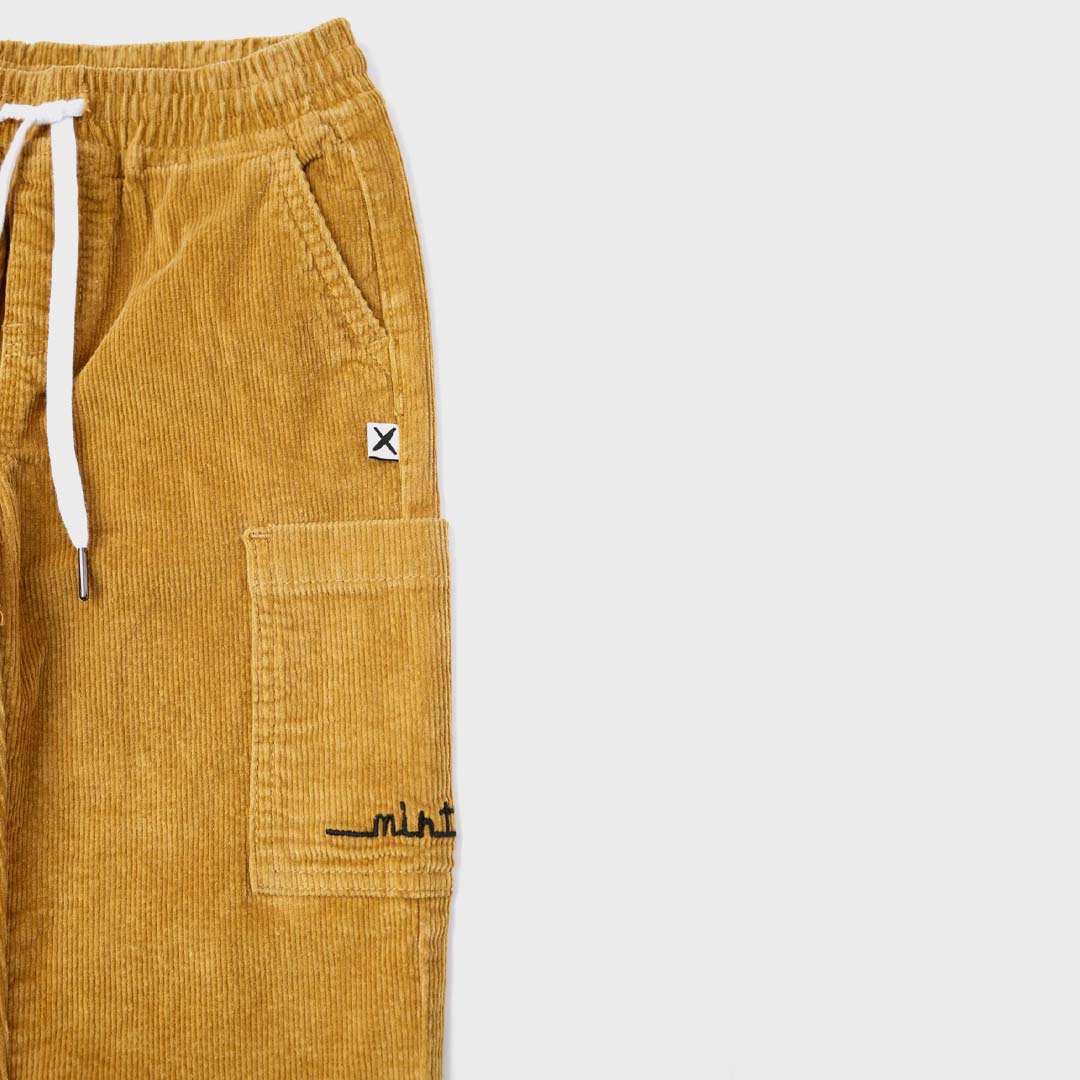 Cord Cargo Pants | Mustard